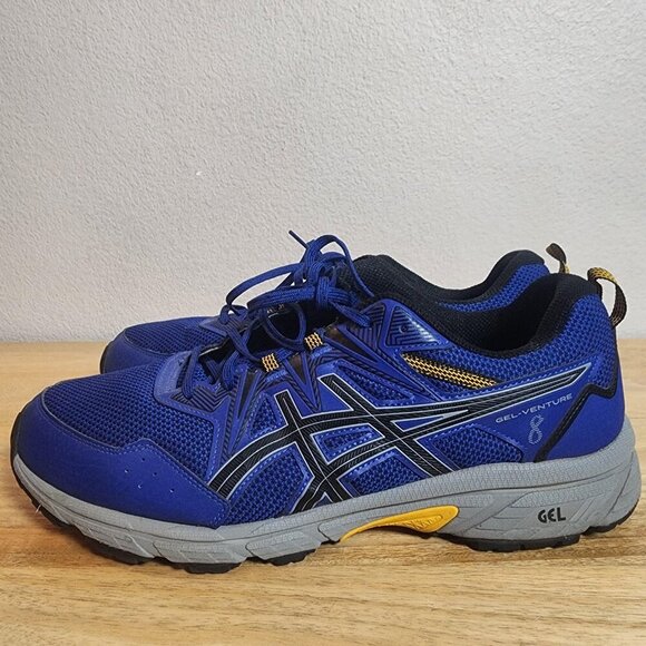ASICS Shoes Sneaker Mens Size 13 Blue Black GEL-Venture 8 Trail Running 1011A824 main image 9